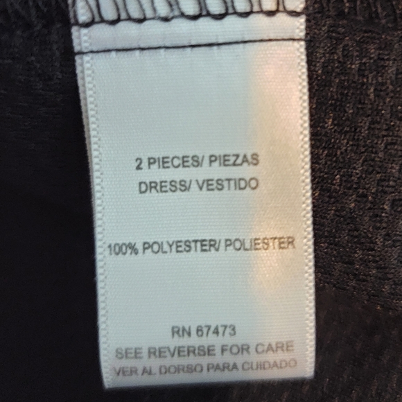 Danny & Nicole Size 16W Black and White Sheath Sleeveless Midi Dress - Picture 8 of 8